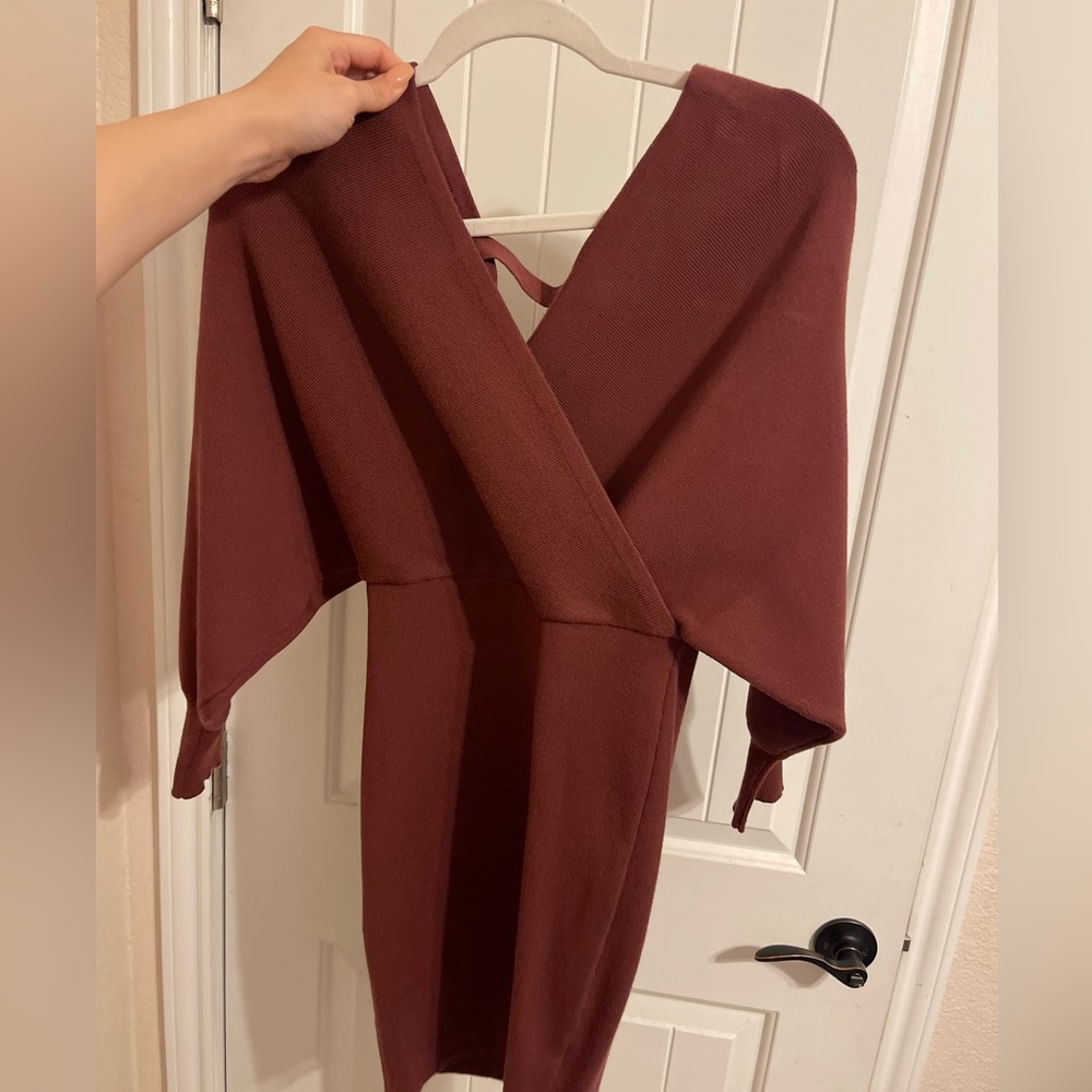 Burgundy dress. Never worn